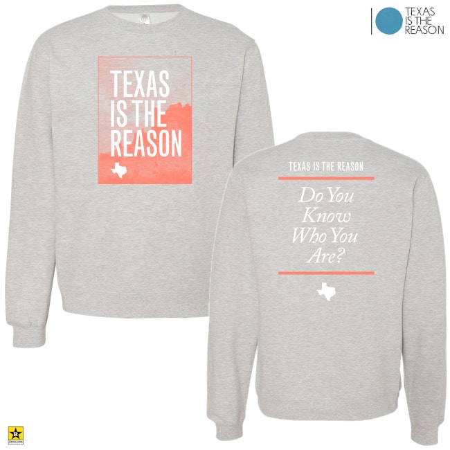 Texas Is The Reason / テキサス・イズ・ザ・リーズン - Logo クルーネック・トレーナー(グレー)