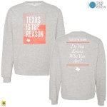 Texas Is The Reason / テキサス・イズ・ザ・リーズン - Logo クルーネック・トレーナー(グレー)
