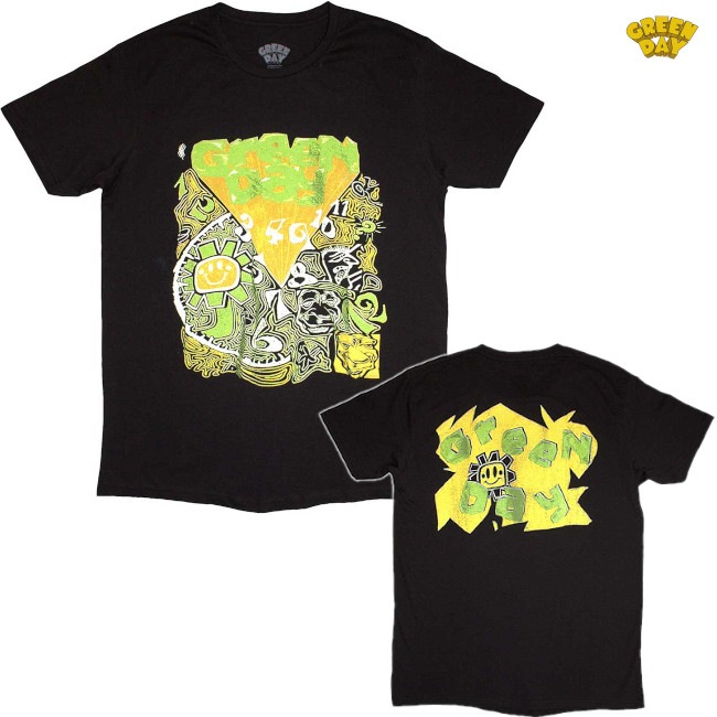 Green Day / グリーン・デイ - Psychedelic Kerplunk Tシャツ(ブラック 