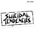 【期間限定】SUICIDAL TENDENCIES /スイサイダル・テンデンシーズ - STLW ST Logo ウォールステッカー(ブラックx透明)