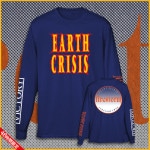 期間限定】EARTH CRISIS /アース・クライシス - FIRESTORM CIRCLE LOGO ロングスリーブTシャツ(ネイビー)