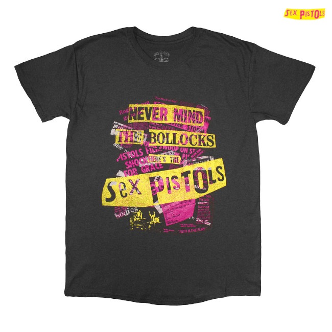 Sex Pistols / セックス・ピストルズ - NMTB Text Overlay Tシャツ