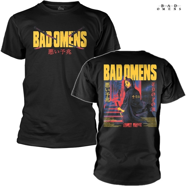 BAD OMENS バンT 半袖 Tシャツ L ブラック 黒 海外 洋楽 BAD OMENS バンT 半袖 Tシャツ L ブラック 黒 海外 洋楽 BAD OMENS バンT