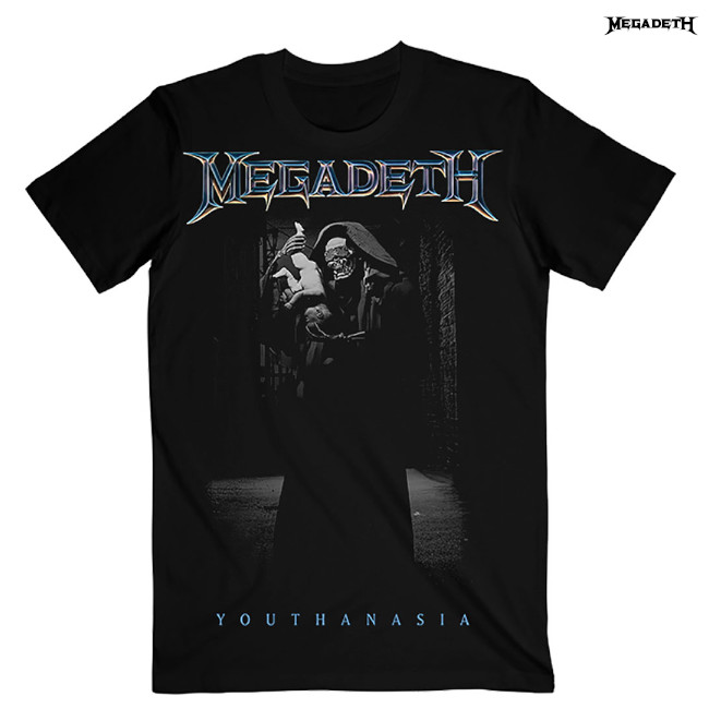 未使用 MEGADETH メガデス ツアーTシャツ2枚 Megadeth / メガデス - Youthanasia The Broker Tシャツ (ブラック