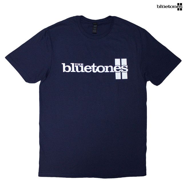 The Bluetones / ザ・ブルートーンズ - Stripe Logo Tシャツ(ネイビー)