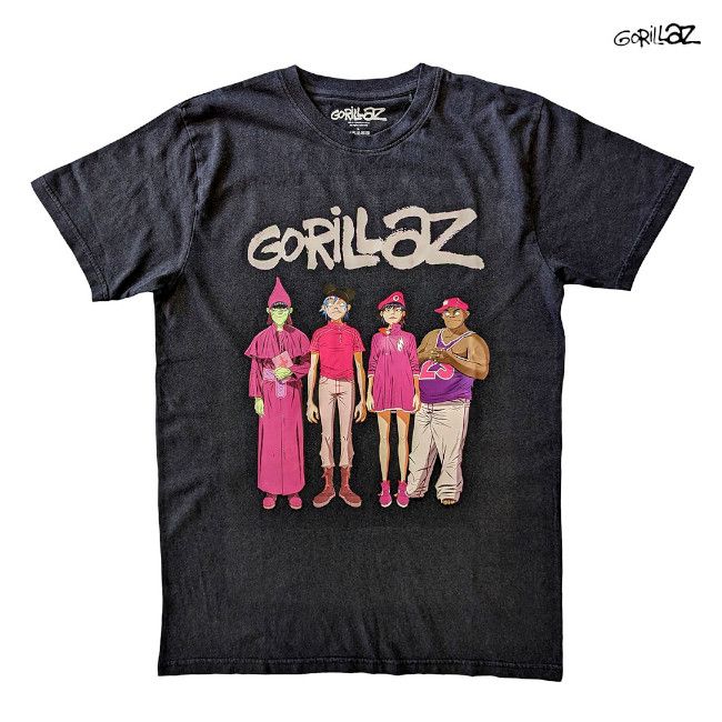 Gorillaz / ゴリラズ - Cracker Island Standing Group Tシャツ(ブラック)