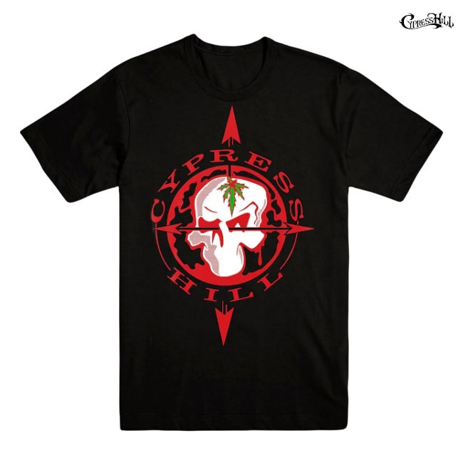 即納】Cypress Hill / サイプレス・ヒル - SKULL COMPASS T