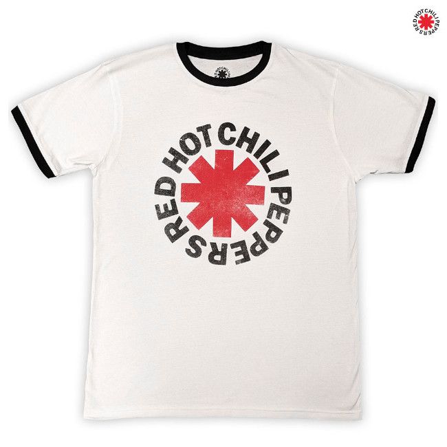 Red Hot Chili Peppers / ��åɡ��ۥåȡ�����ڥåѡ��� - Logo ��󥬡�T�����(�ۥ磻��)