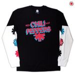 Red Hot Chili Peppers / レッド・ホット・チリペッパーズ - Shock Logo ロングスリーブシャツ(ブラック)