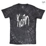 KORN /コーン - Spider Glitch タイダイTシャツ (ブラック)