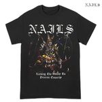 NAILS / ネイルズ - LACKING EMPATHY Tシャツ(ブラック)※2週間限定