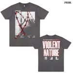 I Prevail /アイ・プリヴェイル - Violent Nature X Tシャツ (ウォッシュグレー)