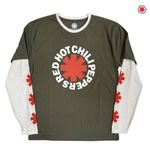 Red Hot Chili Peppers / レッド・ホット・チリペッパーズ - Classic Asterisk ロングスリーブシャツ(グリーン/ホワイト)