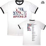 The Stone Roses / ザ・ストーン・ローゼズ - 2013 Tour リンガーTシャツ(ホワイト)