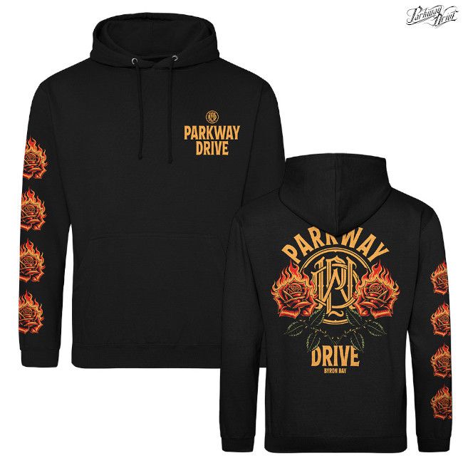 Parkway Drive / �ѡ������������ɥ饤�� - Rose & Flame �ץ륪���С��ѡ����� (�֥�å�)