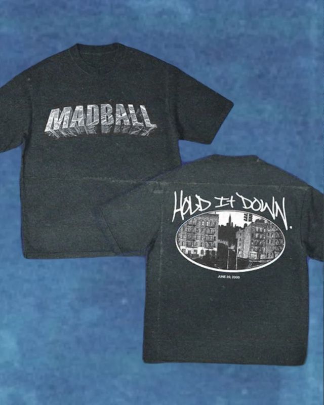 【1週間限定】MADBALL / マッドボール - Hold It Down Tシャツ(ブラック)※10月08日(水曜)夜9時まで