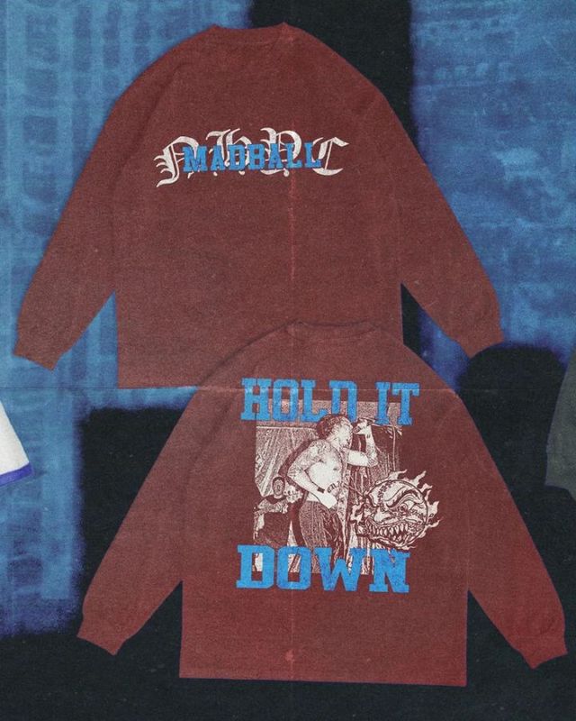 【1週間限定】MADBALL / マッドボール - NYHC ロングスリーブシャツ(マルーン)※10月08日(水曜)夜9時まで