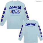 Gorilla Biscuits /ゴリラ・ビスケッツ - Queens Style ロングスリーブ・長袖シャツ(ブルー)