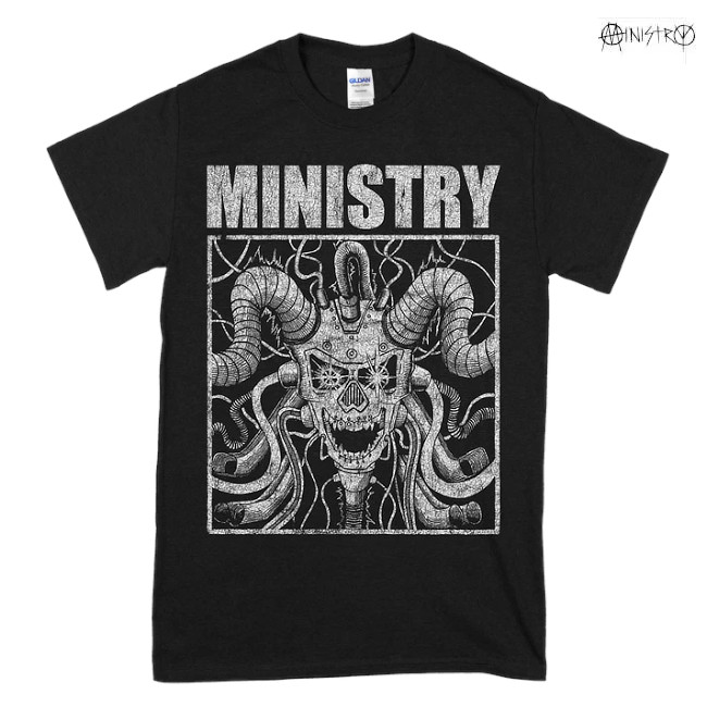Ministry / �ߥ˥��ȥ꡼ - Machine Skull T����� (�֥�å�)