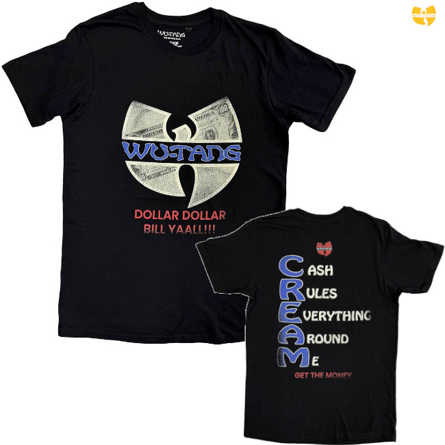 Wu-Tang Clan / ウータン・クラン - C.R.E.A.M. Tシャツ (ブラック