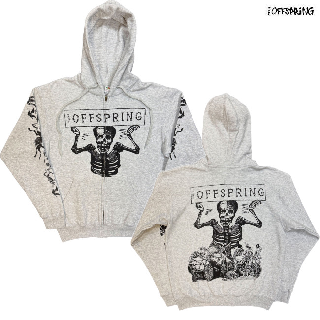 THE OFFSPRING SMASH zipパーカー オフスプリング The Offspring / オフスプリング - Skeletons ジップアップパーカー