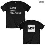 Manic Street Preachers / �ޥ˥å������ȥ꡼�ȡ��ץ꡼���㡼�� - Block Logo T����� (�֥�å�)