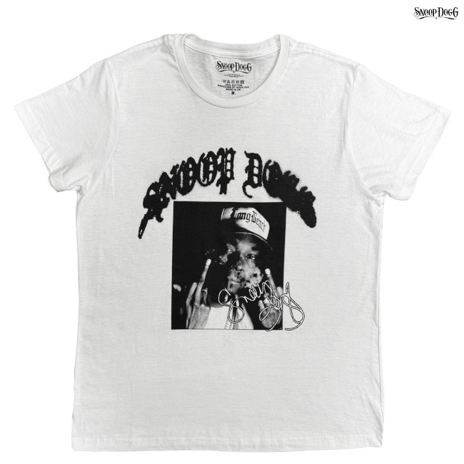 Snoop Dogg / スヌープ・ドッグ - Middle Finger Tシャツ(ホワイト