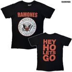 Ramones / ��⡼�� - Hey Ho Red Block Text T����� (�֥�å�)