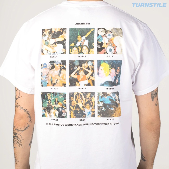 Turnstile / ターンスタイル - Live Archive Tシャツ (ホワイト