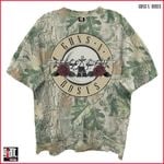 Guns N' Roses / ガンズ・アンド・ローゼズ - Roses Bullet Logo Tシャツ(リアルツリーカモ) ※GIANT社のボディー