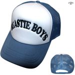Beastie Boys /ビースティー・ボーイズ - Text Log トラック・メッシュ・キャップ (デニムブルーxホワイト)