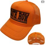 Death Row Records / デス・ロウ・レコード - Text Logo トラック・メッシュキャップ (オレンジ)