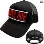 Death Row Records / デス・ロウ・レコード - Text Logo トラック・メッシュキャップ (ブラック)