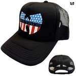Wu-Tang Clan / ウータン・クラン - Star-Spangled Logo トラック・メッシュキャップ (ブラック)