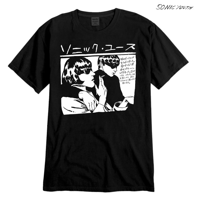Sonic Youth / ソニック・ユース - Japanese Goo Tシャツ(ブラック