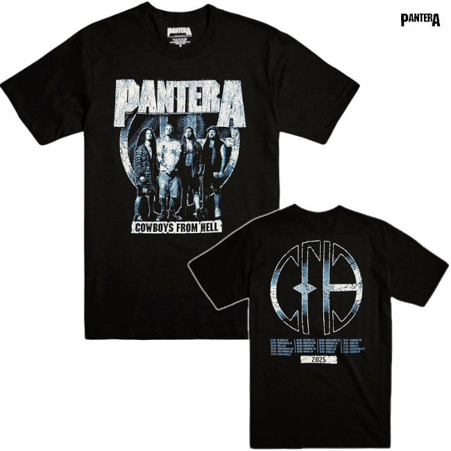 Pantera / パンテラ - Cowboys From Hell Tour '25 Tシャツ (ブラック