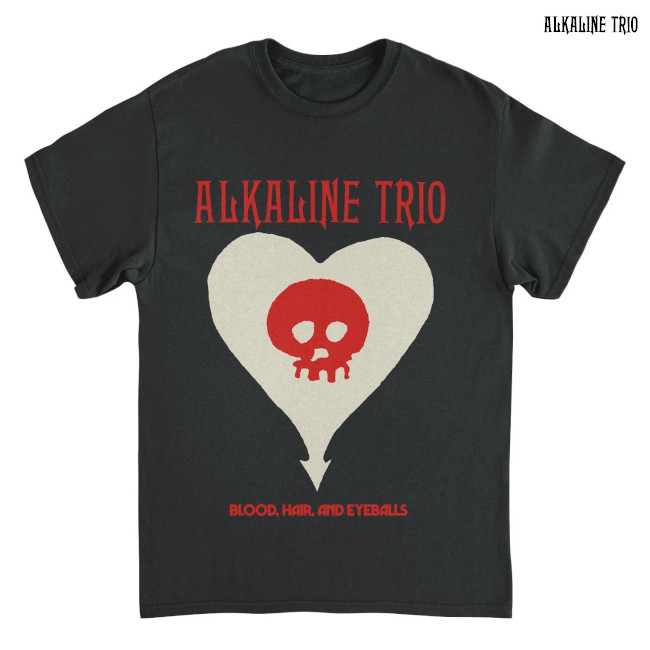 Alkaline Trio / ���륫�饤�󡦥ȥꥪ - N Heartskull T����� (�֥�å�)