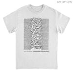 Joy Division / ジョイ・ディヴィジョン - Unknown Pleasures Text Tシャツ (ホワイト)