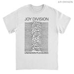 Joy Division / ジョイ・ディヴィジョン - Unknown Pleasures Titles Tシャツ (ホワイト)
