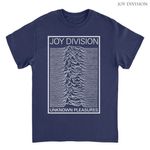 Joy Division / ジョイ・ディヴィジョン - Unknown Pleasures Frame Tシャツ (ネイビー)