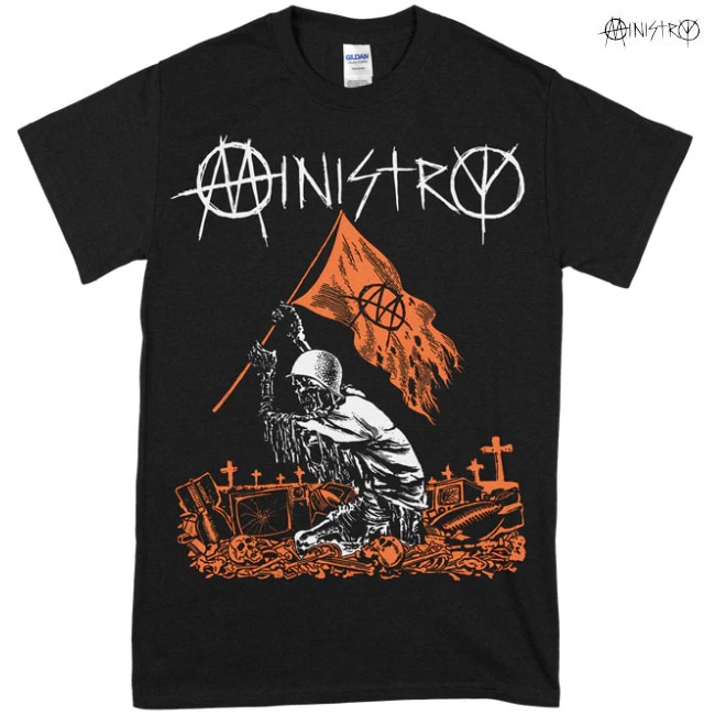 Ministry / ミニストリー - Jesus Flag Waver Tシャツ (ブラック