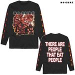 No Cure / ノー・キュアー - People That Eat ロングスリーブシャツ (ブラック)※3週間限定