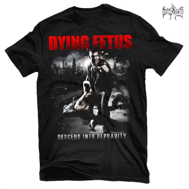 Dying Fetus / �������󥰡��ե������� - Descend Into Depravity T�����(�֥�å�)