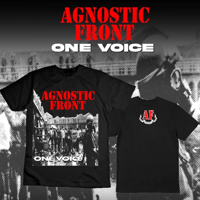 【3週間限定】Agnostic Front /アグノスティック フロント - one voice 1992 Tシャツ (ブラック)