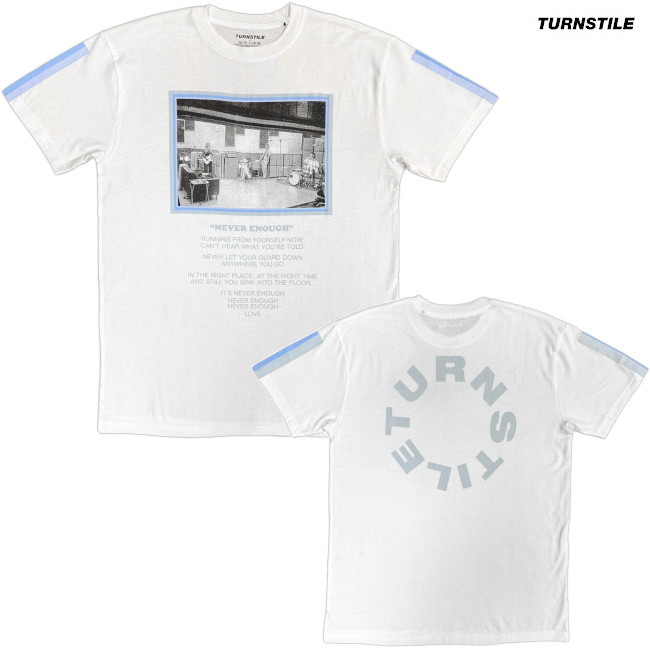 Turnstile / ターンスタイル - Never Enough Studio Tシャツ (ホワイト