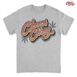 Cheech & Chong / チーチアンドチョン - Distressed Leaf Logo Tシャツ (グレー)