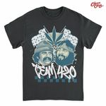Cheech & Chong / チーチアンドチョン - Team 420 Duo Leaf Flags Tシャツ (ブラック)
