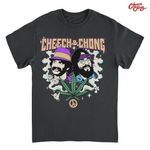 Cheech & Chong / ����������ɥ���� - Duo Portrait Dice Peace Leaf T����� (�֥�å�)