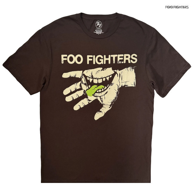 Foo Fighters / フー・ファイターズ - Hand Teeth Tシャツ(ブラウン
