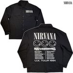 Nirvana / ニルヴァーナ - Nevermind UK Tour '91 ワークシャツ(ブラック)